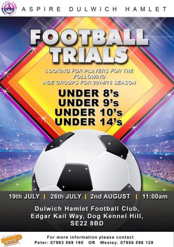 Junior Trials from this Saturday