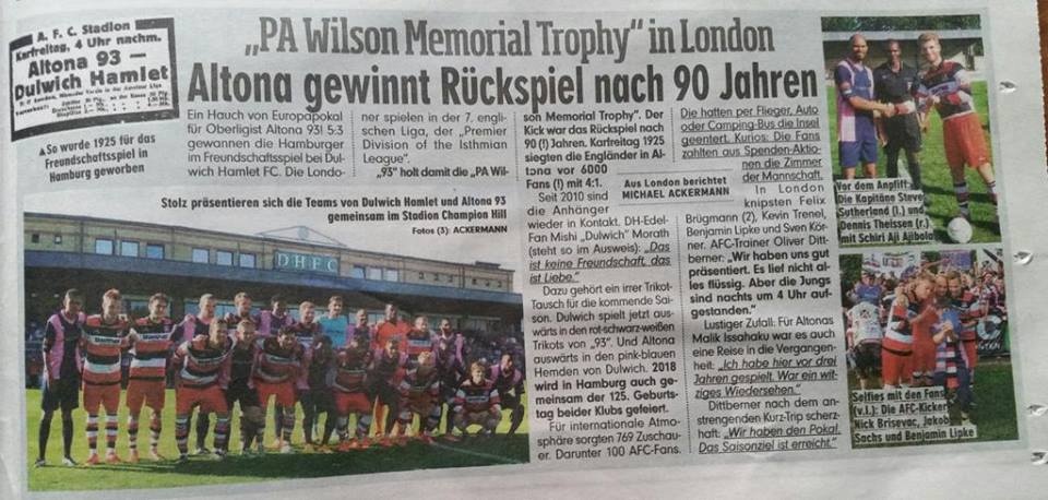 We even made the German press!