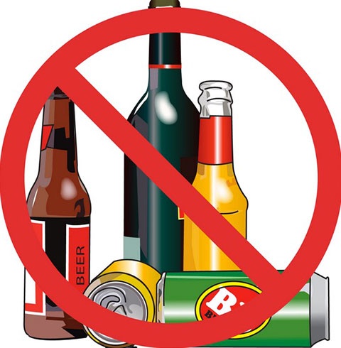 Strictly NO Alcohol to be brought into games