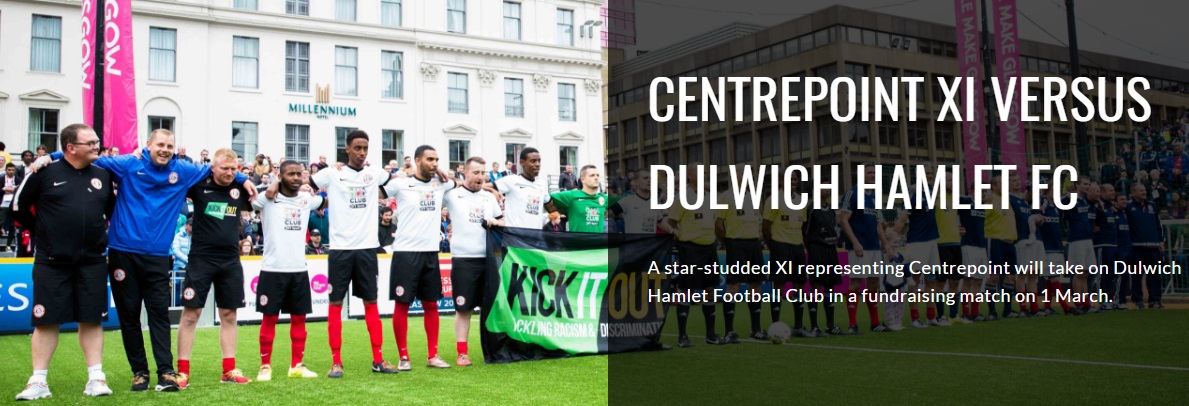 CENTREPOINT SQUAD ANNOUNCED FOR CHARITY GAME THIS EVENING