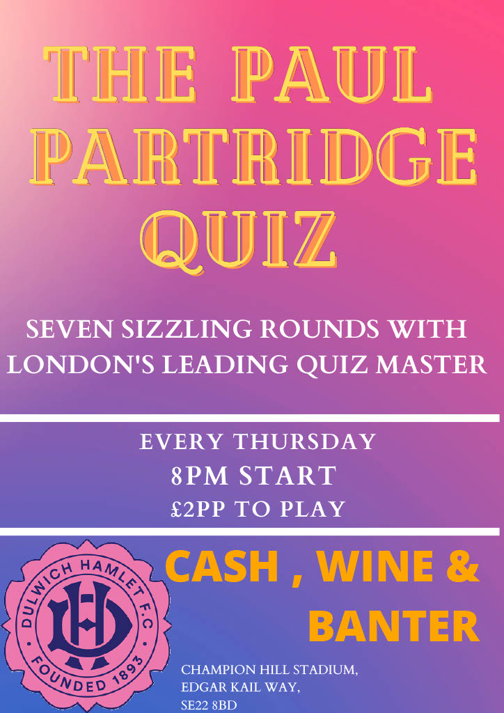 Weekly Pub Quiz Kicks Off Thursday 24 June
