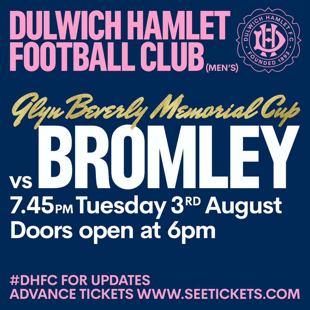 TOMORROW: BROMLEY (H) GYLN BEVERYLY MEMORIAL TROPHY