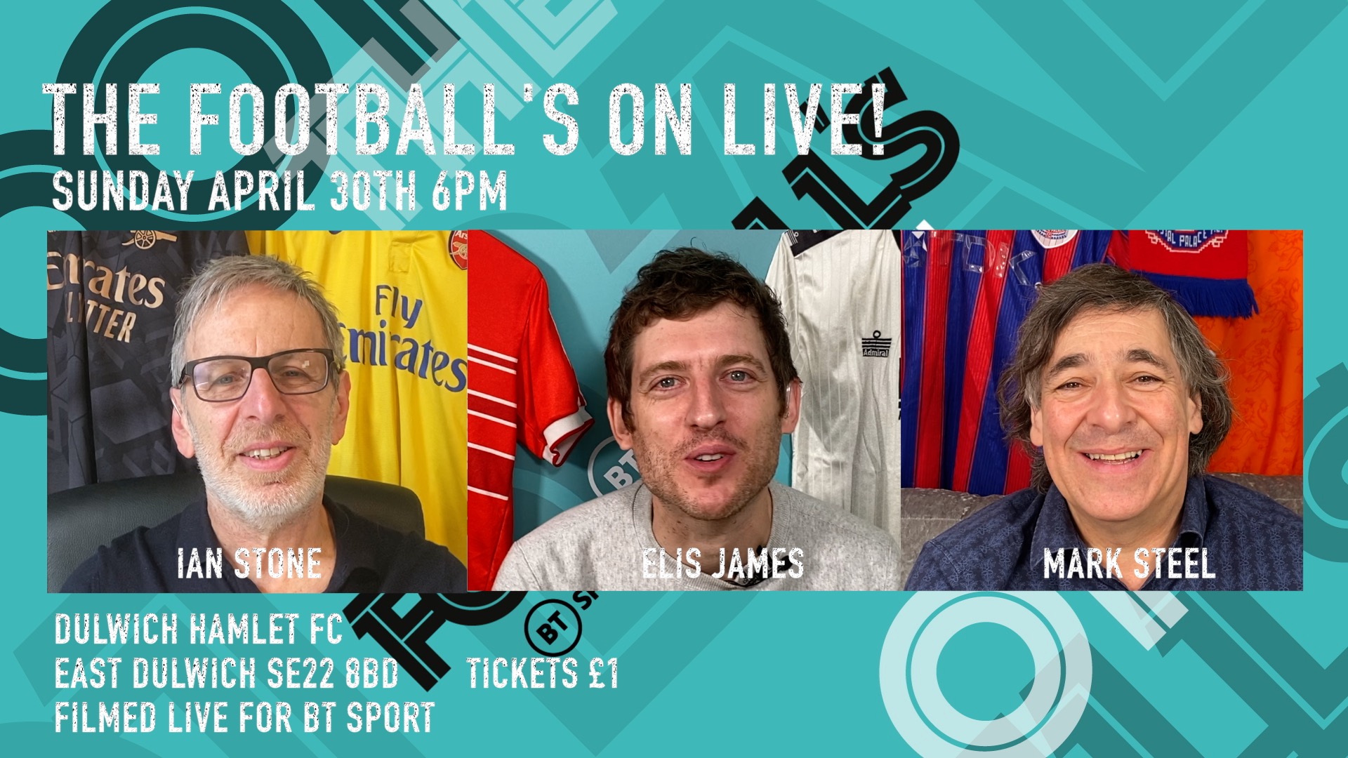 The Football's On Live Filming At Champion Hill
