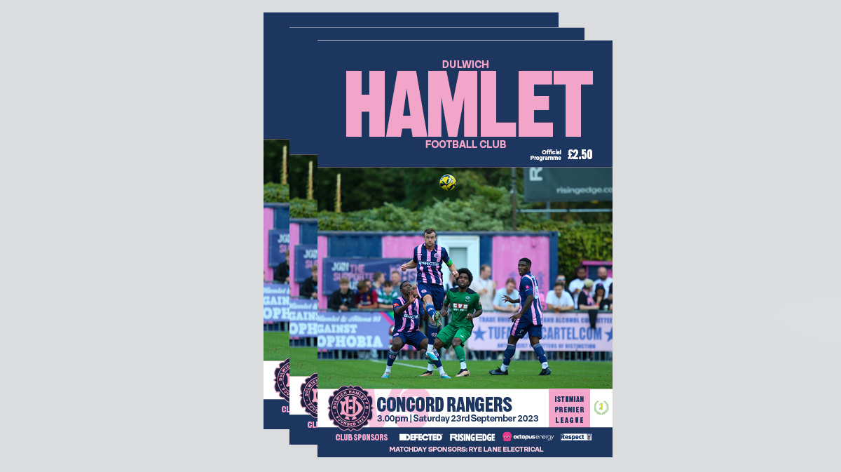 Concord Rangers Matchday Programme