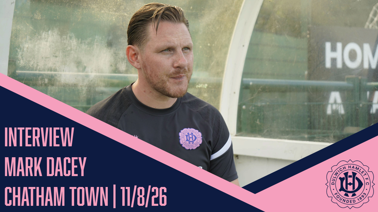 Mark Dacey reacts to our first defeat of the season as we lost 3-1 to Chatham Town