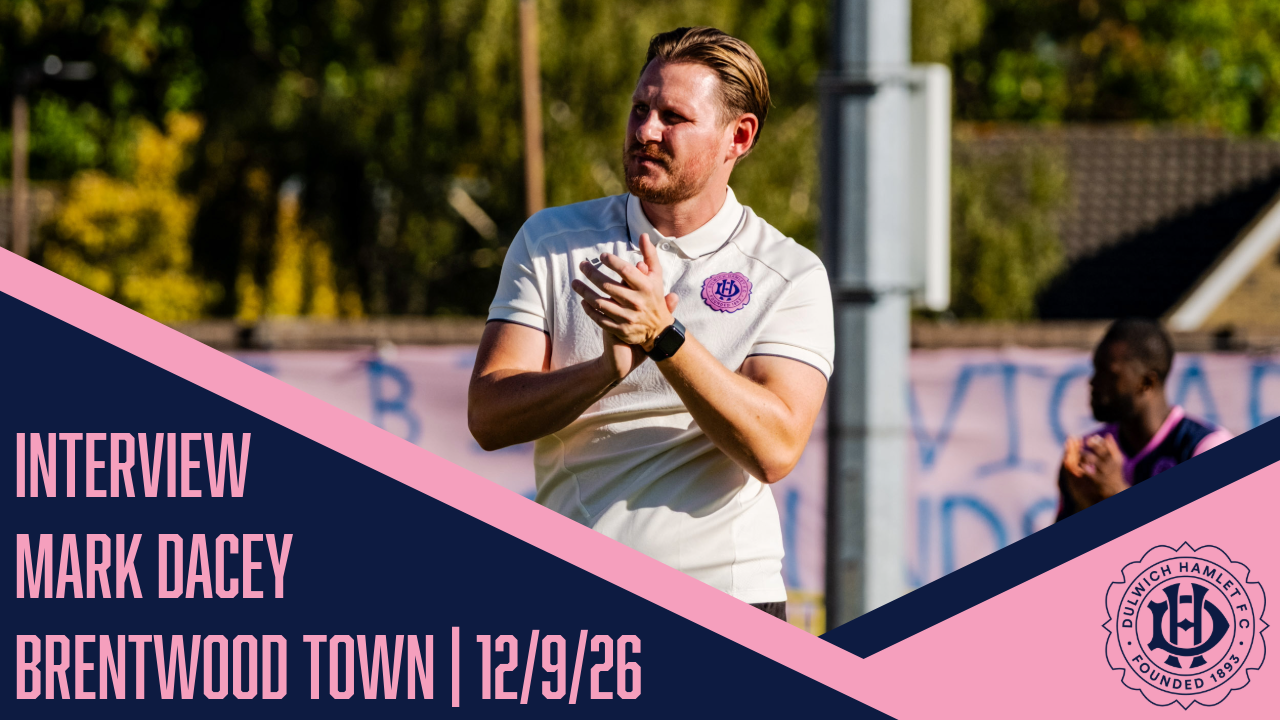 Mark Dacey reacts to a determined victory against Brentwood Town | 12/9/26