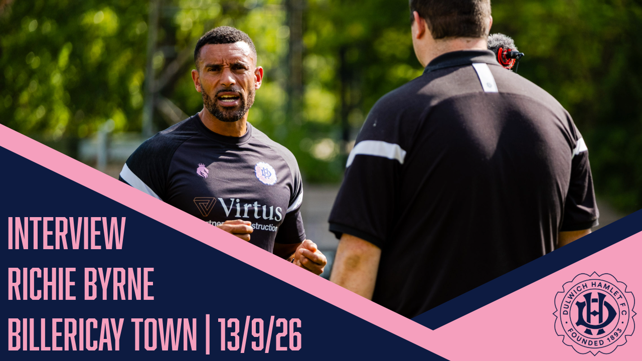 Richie Byrne discusses our 4-1 victory over Billericay Town | 13/9/26