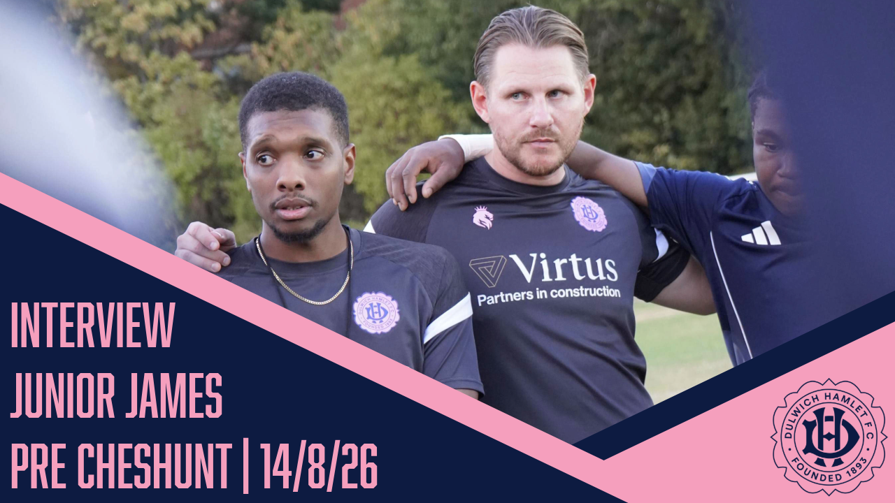 JJ reviews the opening week of the season and talks about the challenges as we take on Cheshunt 