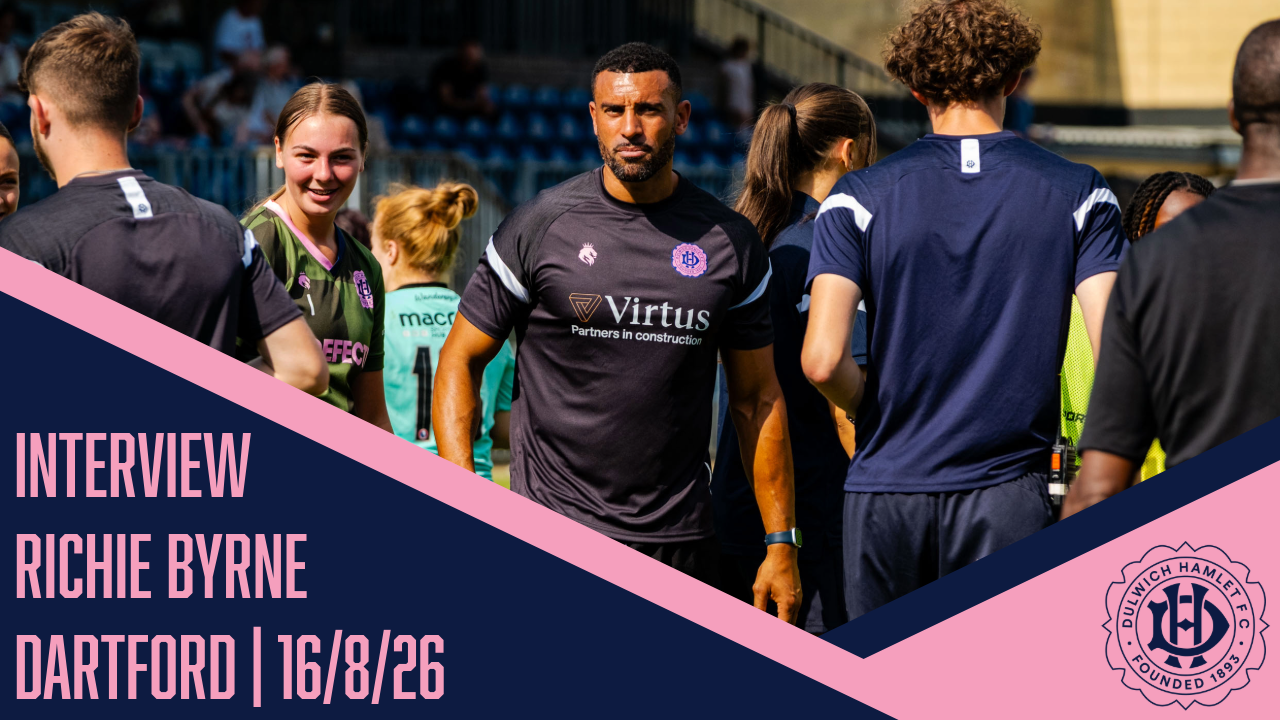 Richie Byrne discusses our 1-1 draw with Dartford on the opening day of the season.