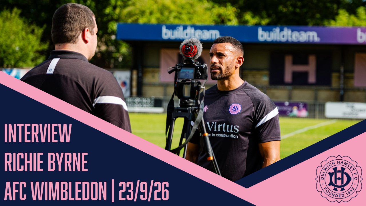 Richie Byrne speaks after we fell to defeat against AFC Wimbledon | 23/9/26