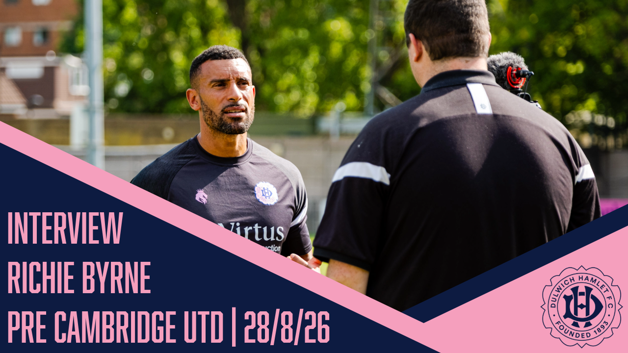 Richie Byrne looks ahead to our match with Cambridge United