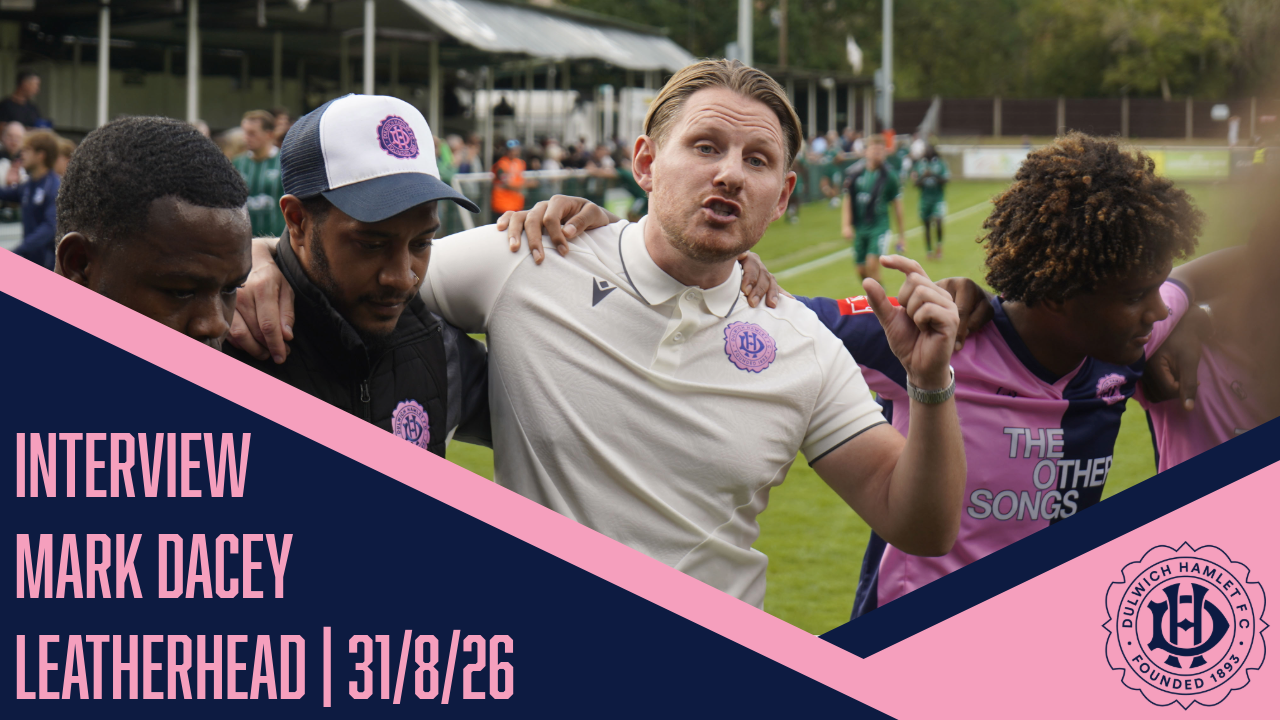 Mark Dacey speaks as we produce a 2nd half comeback at Leatherhead.