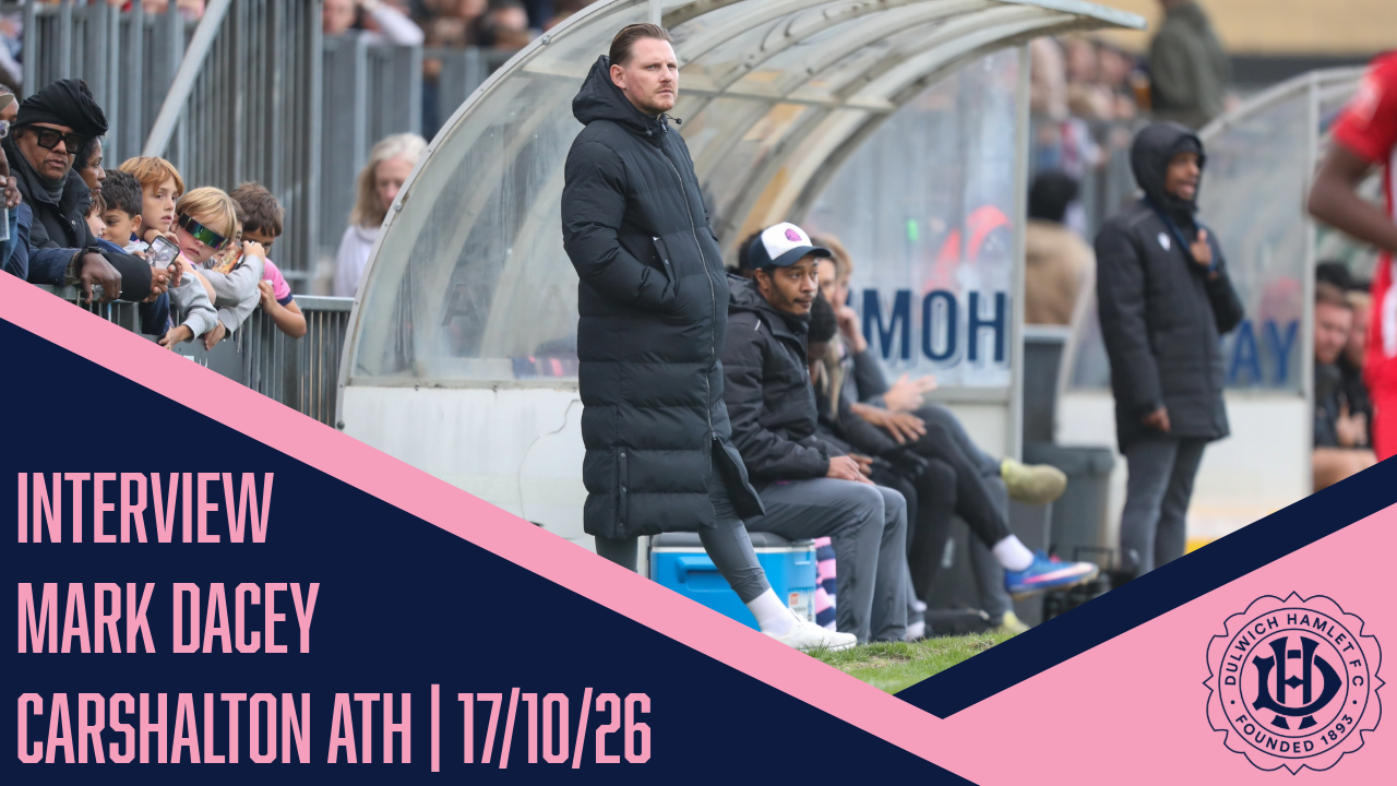 Mark Dacey reacts to our 2-2 draw with Carshalton Athletic | 17/10/26