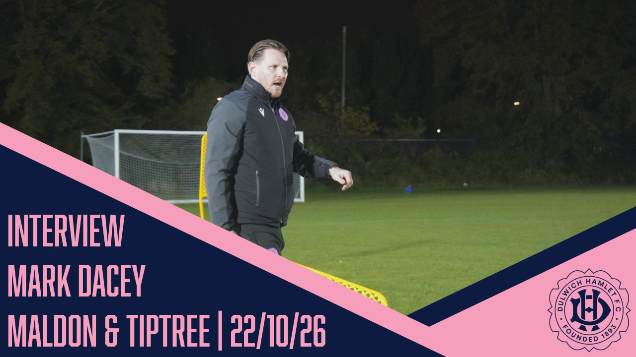 Mark Dacey reviews the Chatham Town defeat and looks ahead to a big 5 days for the Hamlet | 22/10/26