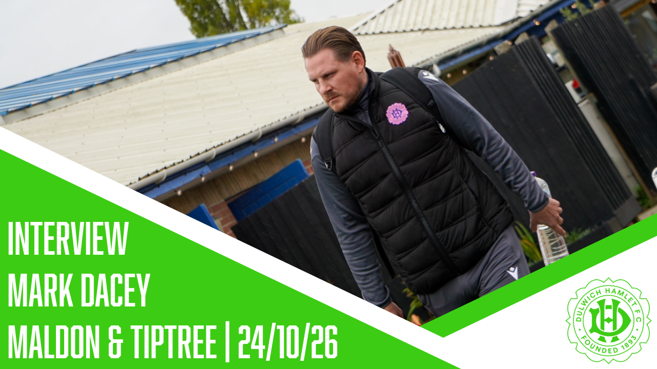 Mark Dacey reacts as we picked up a point against Maldon &amp; Tiptreee | 24/10/26