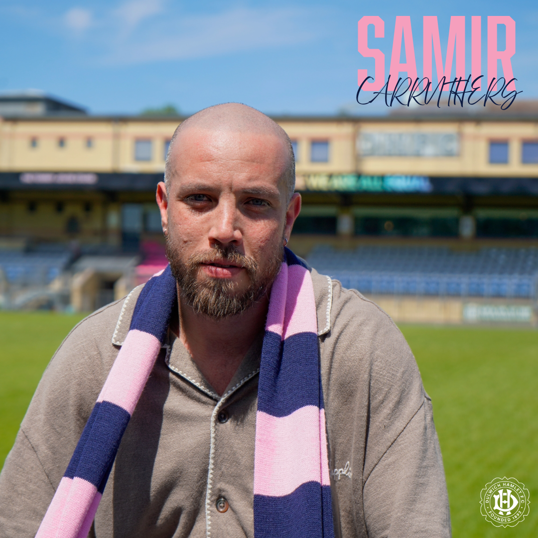 Midfielder Samir Carruthers signs for the Hamlet