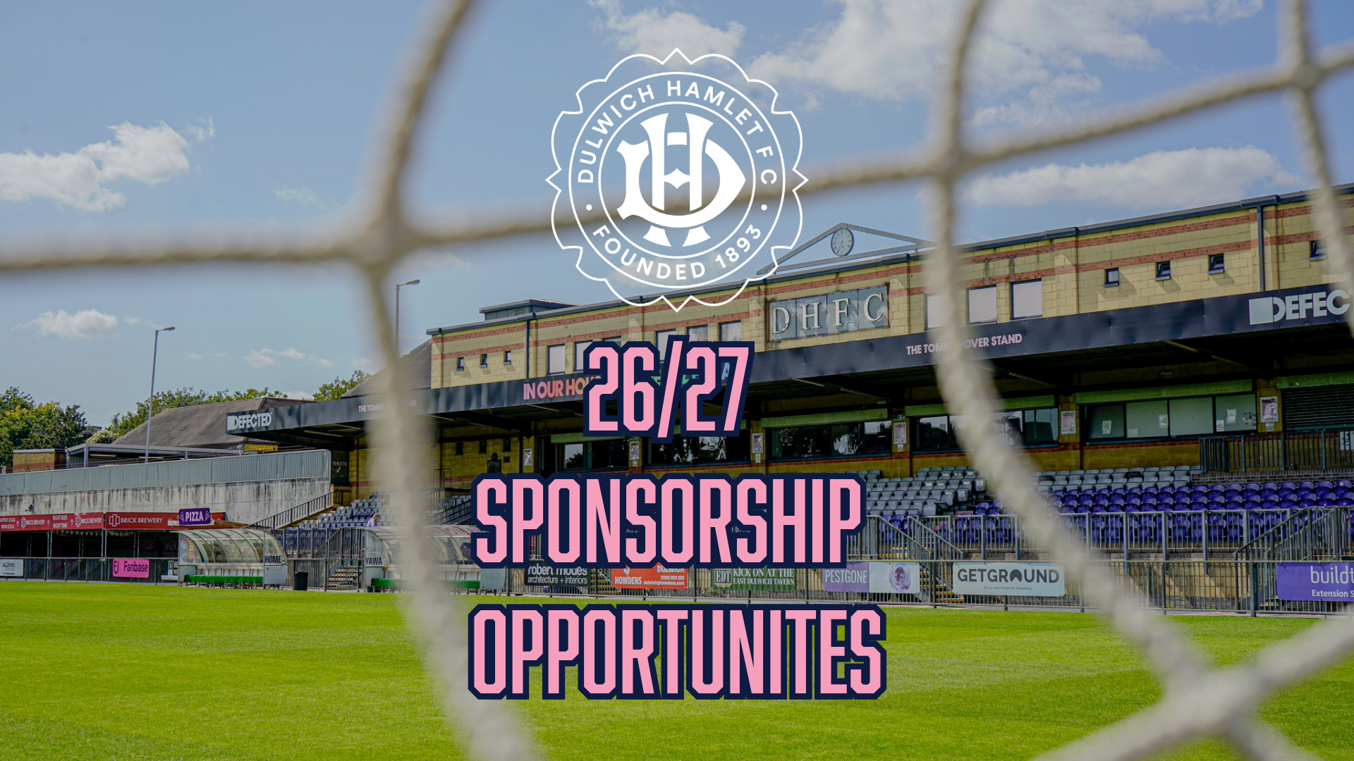 Sponsorship opportunities for 2026/2027