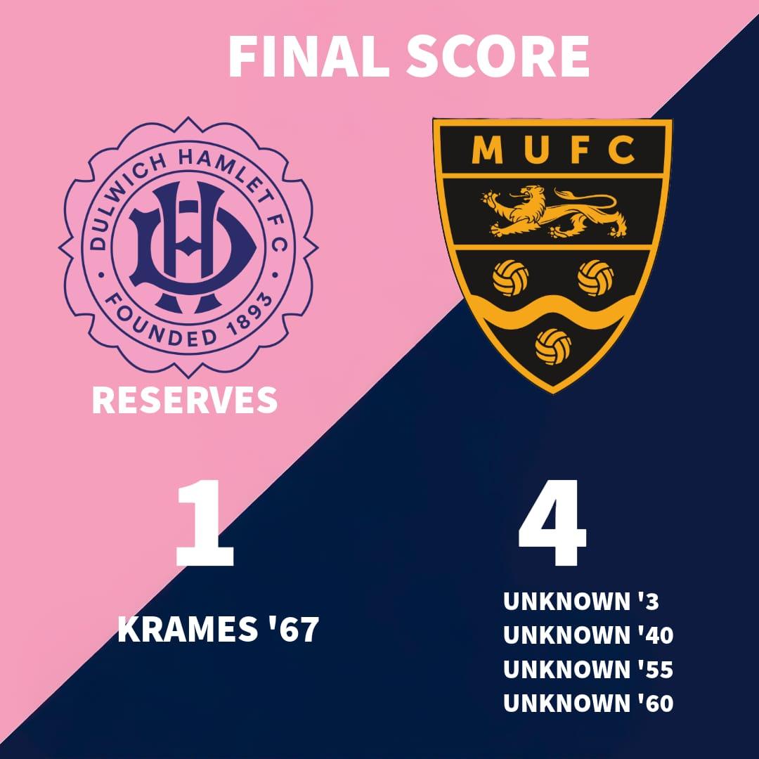 Dulwich reserves punished by clinical Maidstone team 
